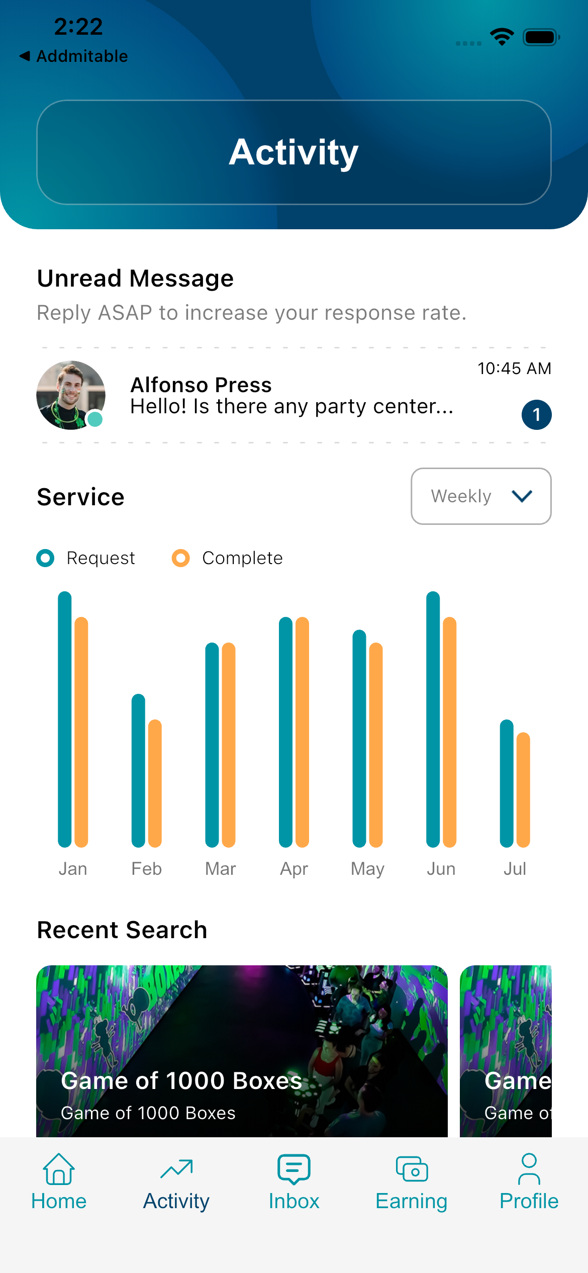 Advisor activity